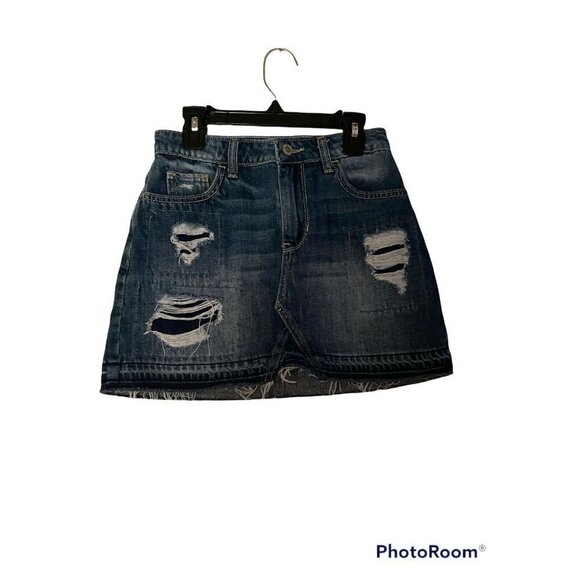 Hollister Distressed Hi-Rise  Skirt. Sz. 0 - Picture 1 of 4